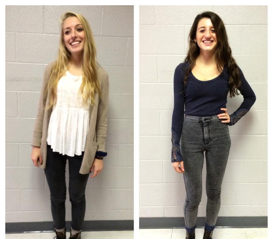 Spotted! Seniors Lizzie Bettis and Lexi Pappas show off their style