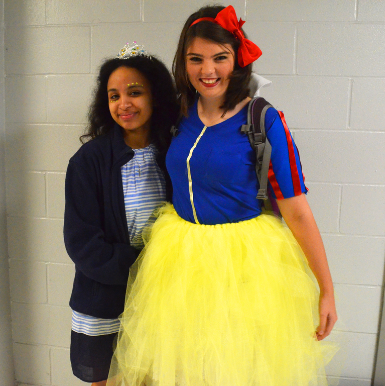 Sophomore Mary Davis is a princess and Senior Sydney Jump is Snow White.