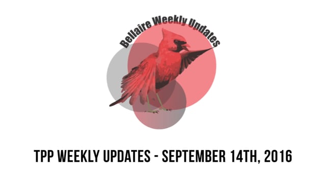 Bi-Weekly Update: Sept. 14-Sept.29
