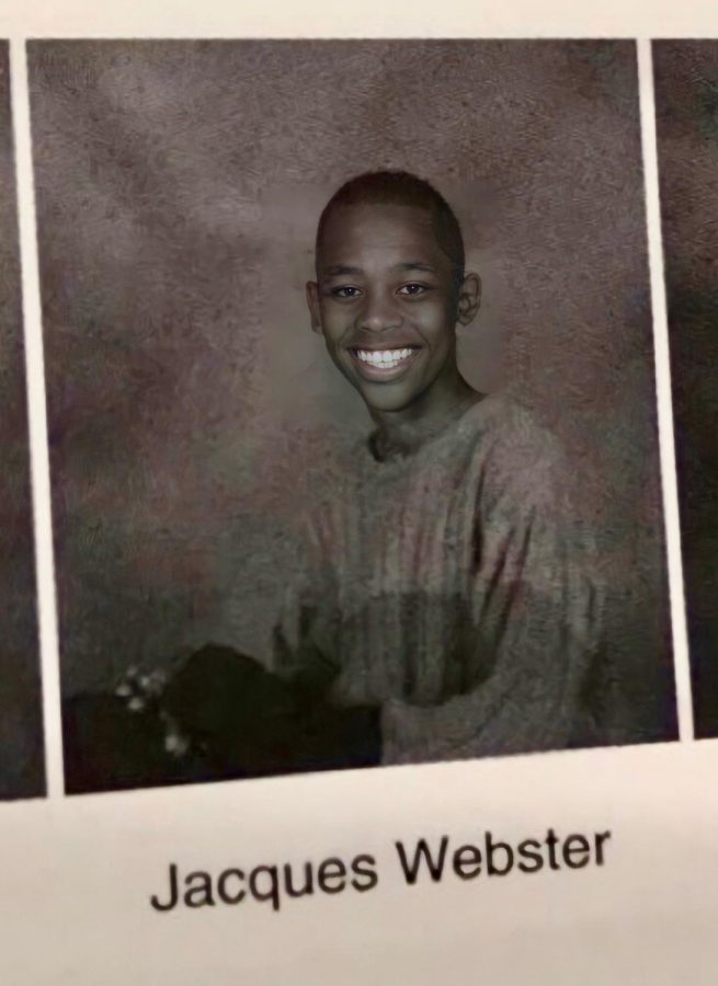 Jacques Webster (Travis Scott) in the KIPP Academy yearbook in sixth grade. 