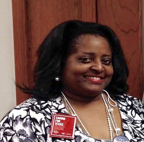 Nurse Chantini Thomas enjoys her time at a nursing convention. 