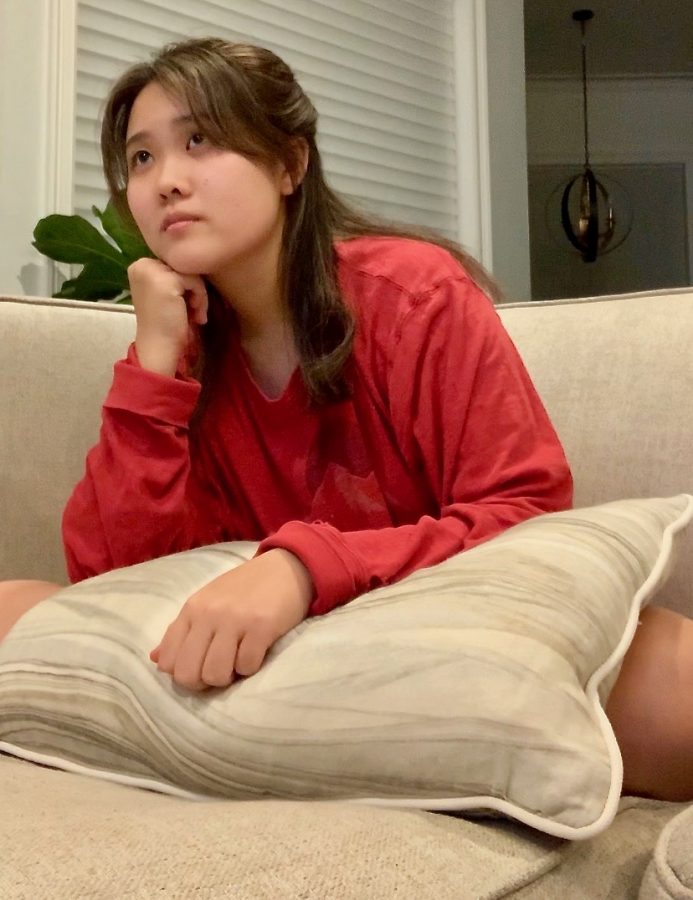 Junior Evie Kao watches Minari at home prior to its official release date. The film was available to OCA members to stream within a 24 hour period thanks to the purchasing of tickets by OCA Greater Houston. 