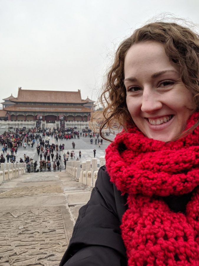 Stephanie Ragno goes to the Forbidden City in Beijing, China. She loves traveling and visiting new places. Her passion for traveling attracted her to visit China and teach there.