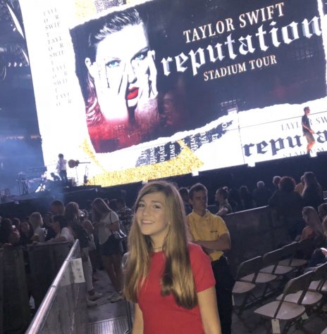Junior Grace Howard at Taylor Swifts Reputation concert in 2018. Howard said that this is the best concert she has ever attended.