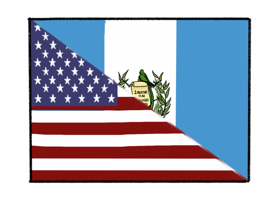 This half American/half Guatemalan flag shows connection between the two countries. Gonzalez said that being a first-generation American means that she has two sides of her personality.