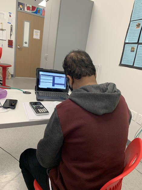 Panicker reviews for his Algebra II exam that he has in one hour. He hopes to cover the new concepts he was taught as fast and efficiently as he can before the test.