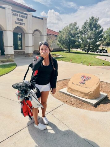 Mias ineffable reaction to playing The Rawls Golf course at Texas Tech University. Mia was unable to play golf for the past year due to COVID-19.