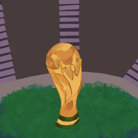 The renowned World Cup trophy is awarded to the winning country. Brazil has won the trophy five different times. 