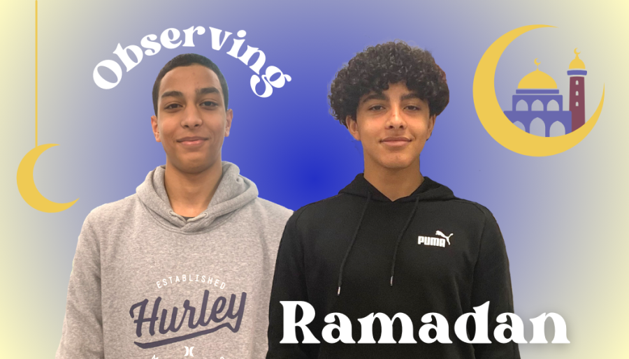 Sophomores Yousef Salem (left) and Omar Eloliby (right) observe Ramadan by fasting from dawn to dusk. For Eloliby, Ramadan allows him to connect to his spiritual side.