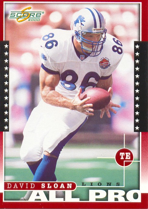 David Sloan earned First Alternate honors for 2001 Pro Bowl. He also started for the NFC in the 2000 Pro Bowl.