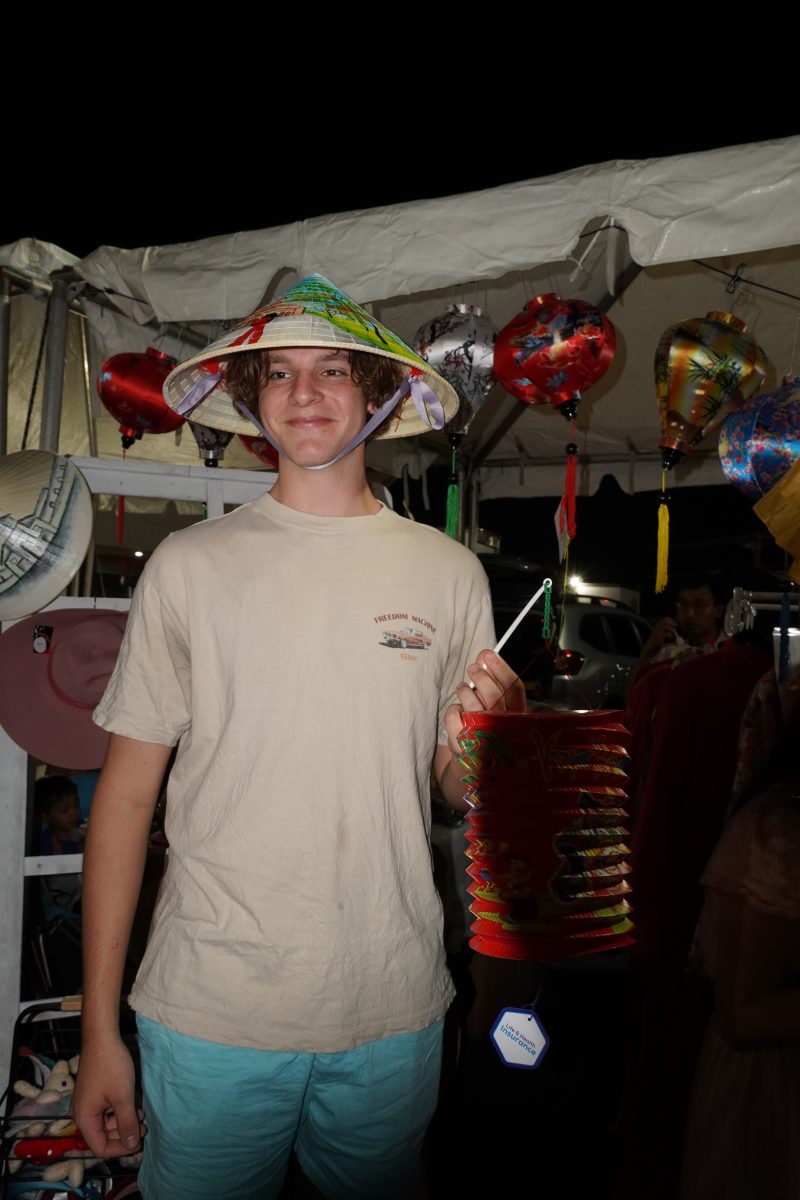 Senior Joe Beasley attends a VSA event for the first time. Beasley said he enjoyed purchasing the cultural souvenirs and trying new dishes like quail the most.