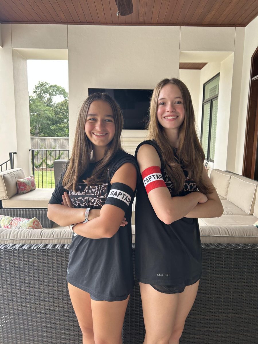  Seniors Alexandra Maglaras and Ashley York share captaincy for the 2023- 2024 season. The two have played together since they were in fourth grade and motivate one another on and off the field