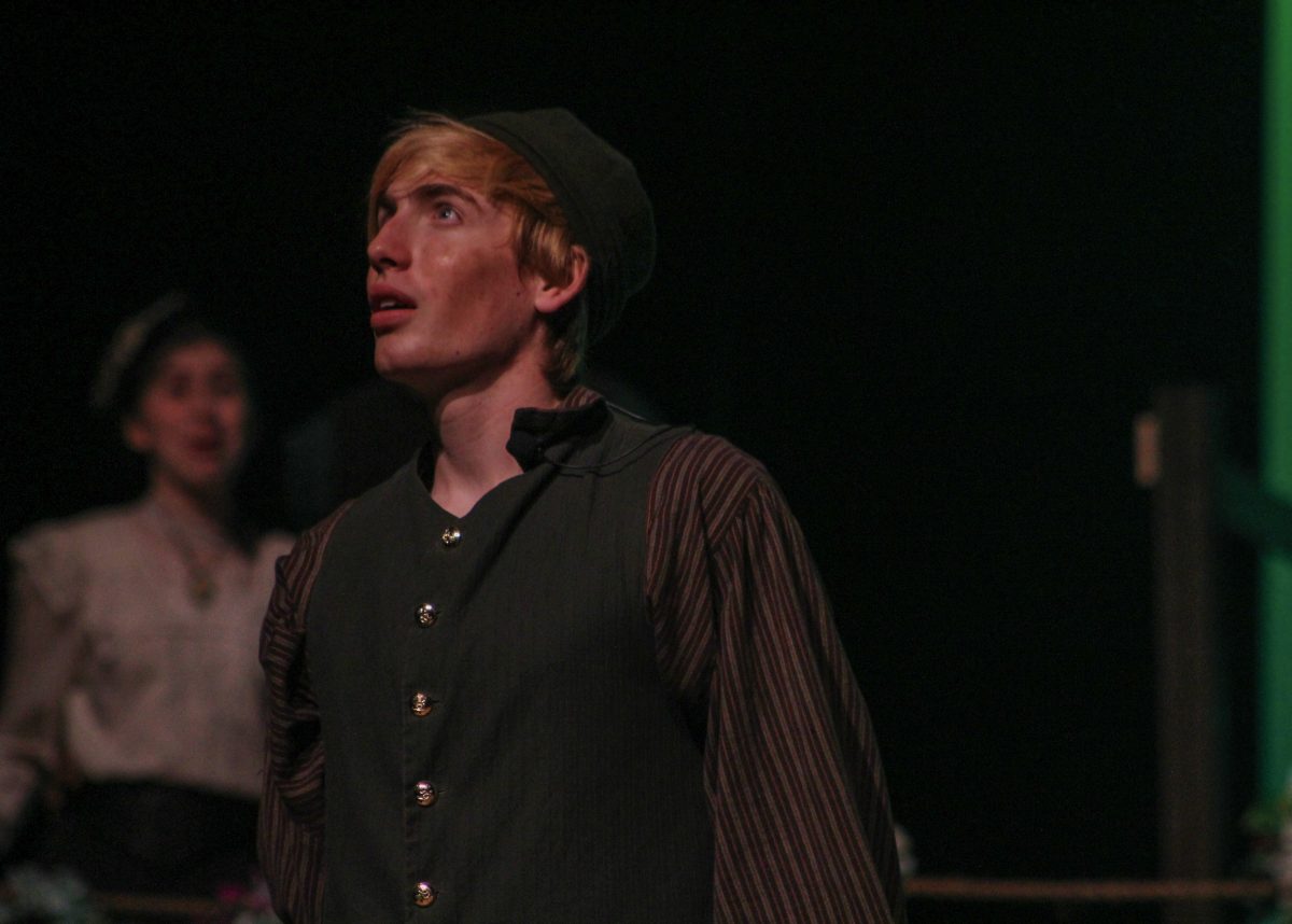 Boy, played by senior Flynn Collins, gives a speech about wanting to simply enjoy life as a normal boy. Peter ultimately becomes Peter Pan after falling into water with stardust.