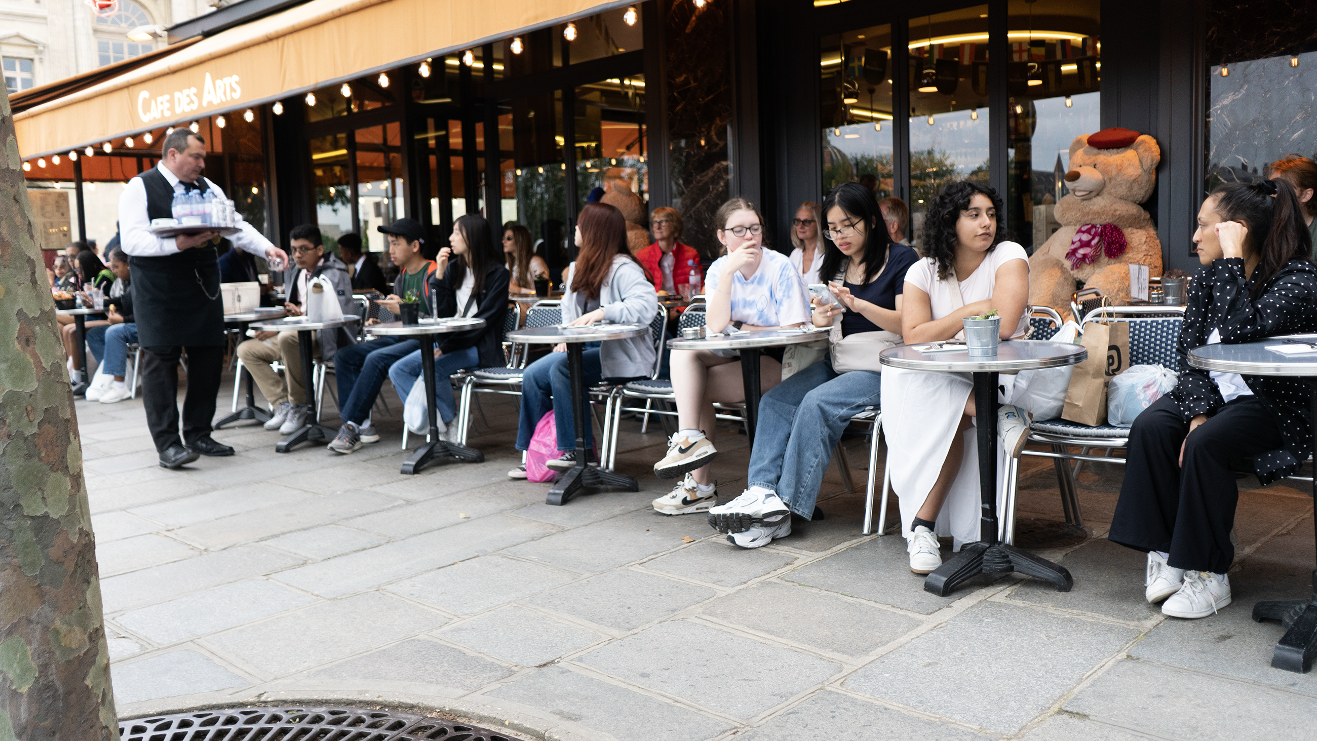 Students ate at Cafe de Arts in Paris. "Whenever they didn't schedule a lunch or dinner for us, we'd go find our own little cafes," Senior Noa Ohana said.