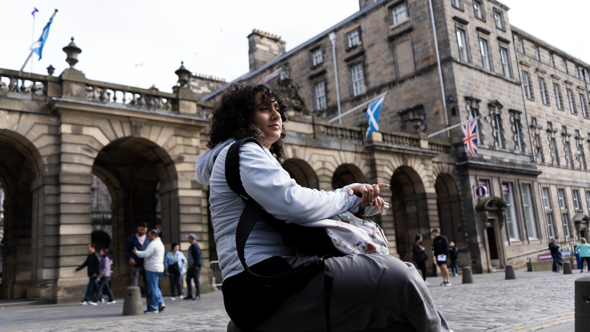 Senior Noa Ohana visited Edinburgh Castle. "It's so walkable in Europe," Ohana said. "I think we walked all around Edinburgh about four times. It's gorgeous, but it's really small." 