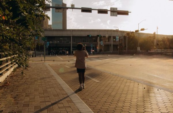 Sophomore Abhineil Gotur takes open landscape shots. He took this near downtown, aiming to get a good angle of a tree at sunset.