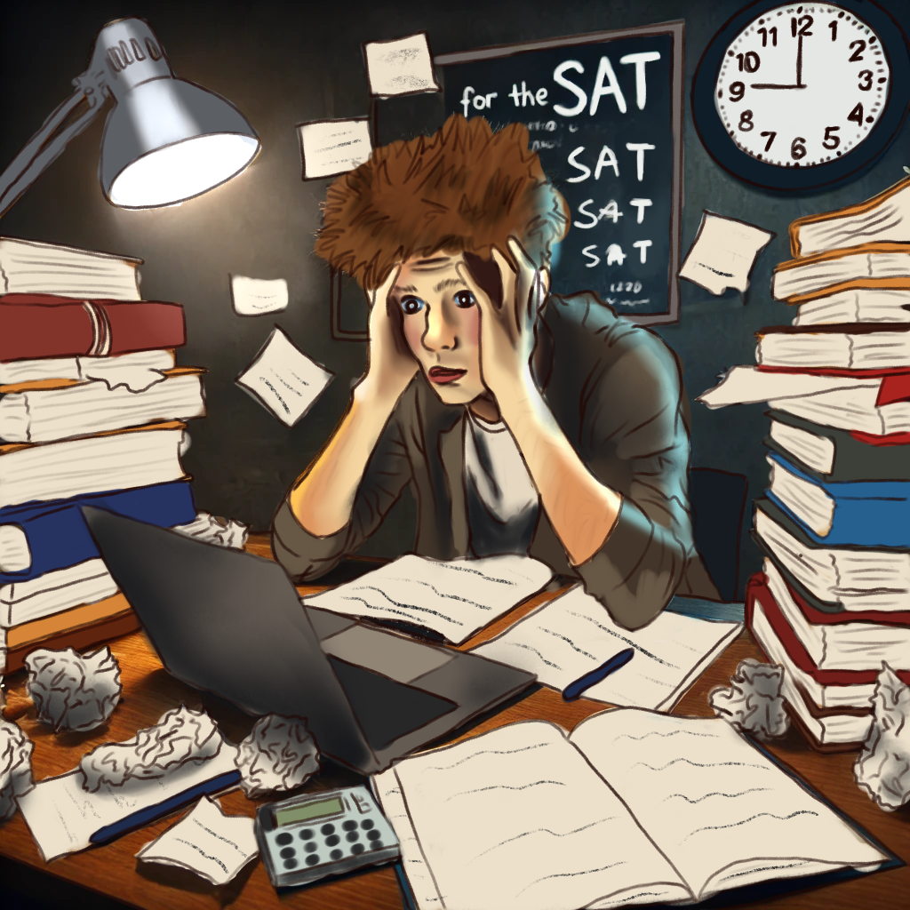 Many students are stressed for the upcoming SAT. Preparing for the exam is a daunting task and takes hours upon hours of work.