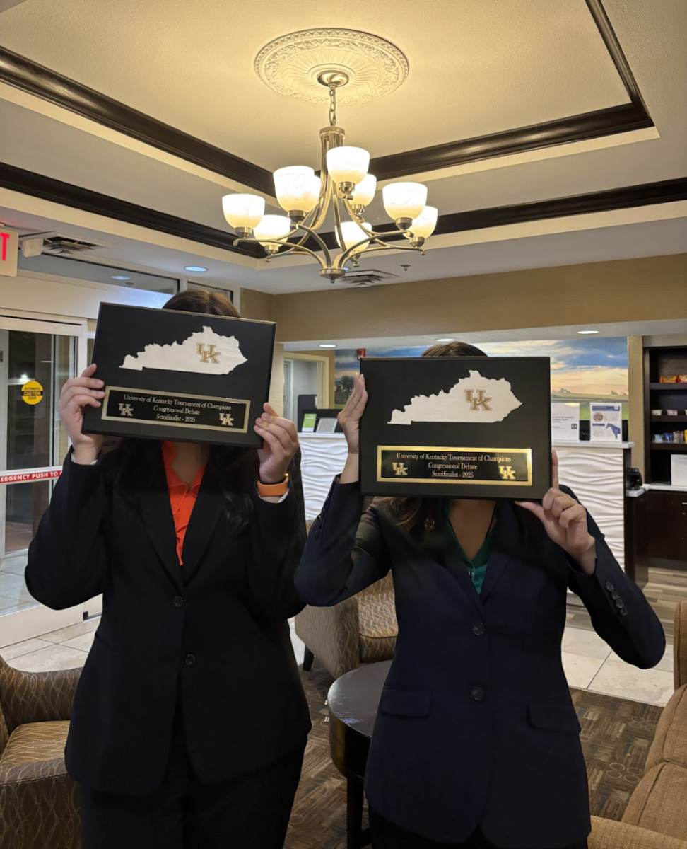 Hassan and Tran pose with their semifinal plaques. Tran was “was truly proud of how far [she] came in a tournament [she] initially thought was impossible.”