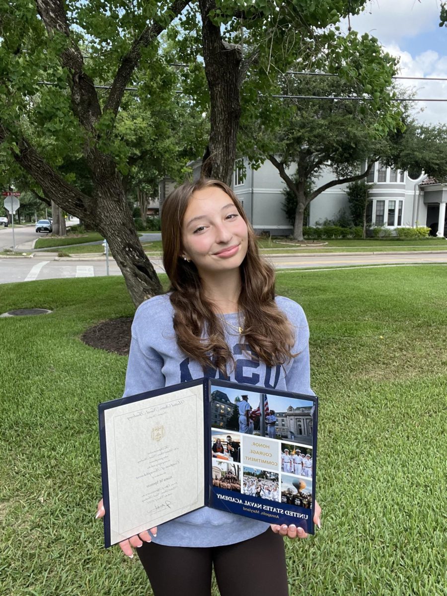 Senior Alana Spencer was officially accepted to the US Naval Academy on Jan. 30. She had been working on her application since the previous June. 