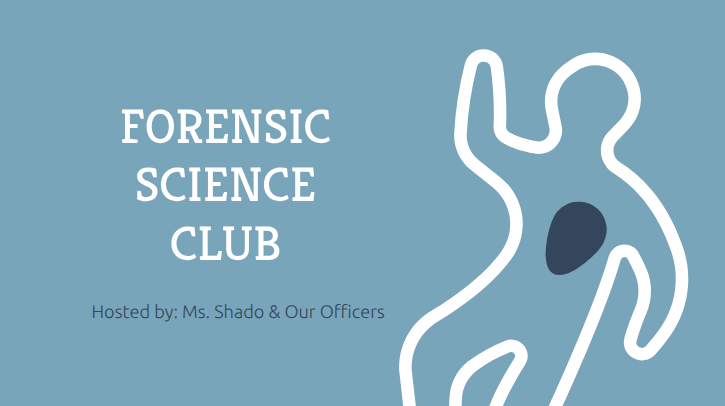 Forensic Science Club focuses on pathology during the weekly lesson. “[Foresnic Science] gives [students] a chance to see how biology, chemistry, and critical thinking skills can be applied outside the classroom in meaningful and exciting ways,” Shado said.