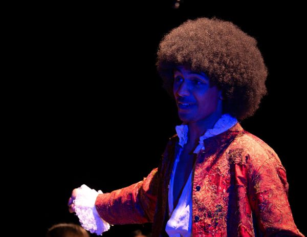 Percy performs in Red Bird Production’s “Rozencratz and Guildenstern are Dead” as the Player. In this show, he felt very close to the audience, like he was “tip-toeing on the fourth wall” throughout the entirety of the show.