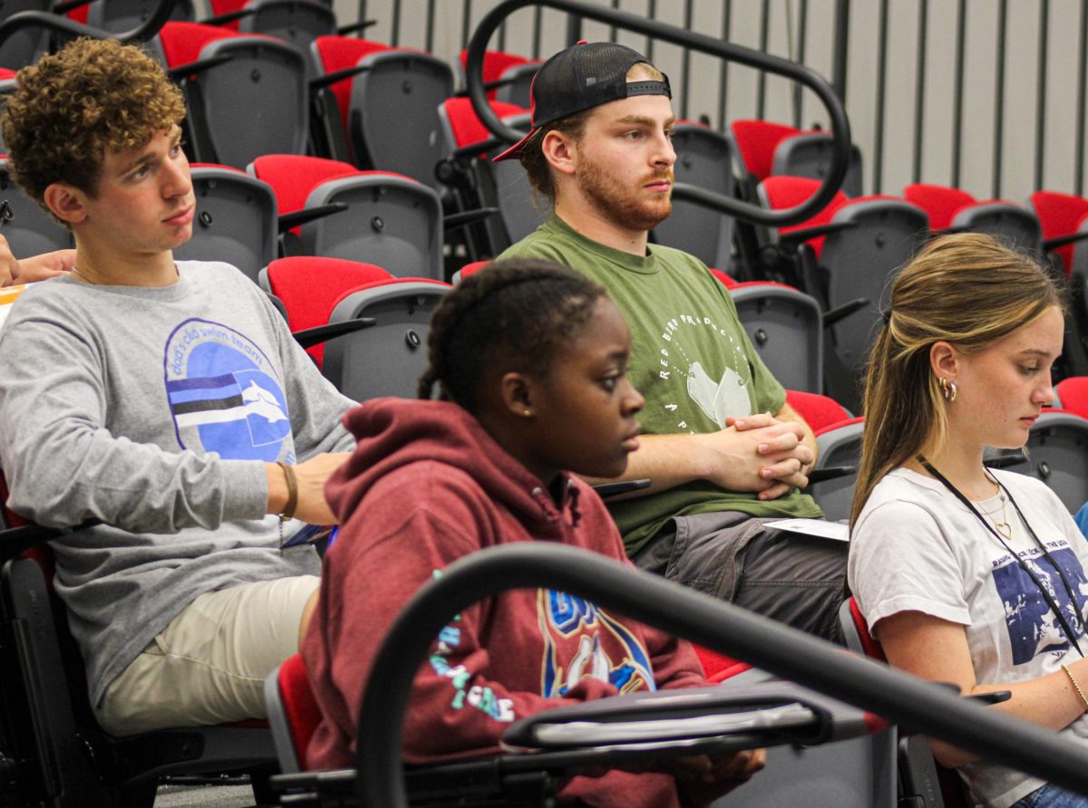 Students listen to the various prestigious programs of study available at Case Western Reserve University. Case Western placed 18th in the nation for Biomedical Engineering and 9th for Nursing.