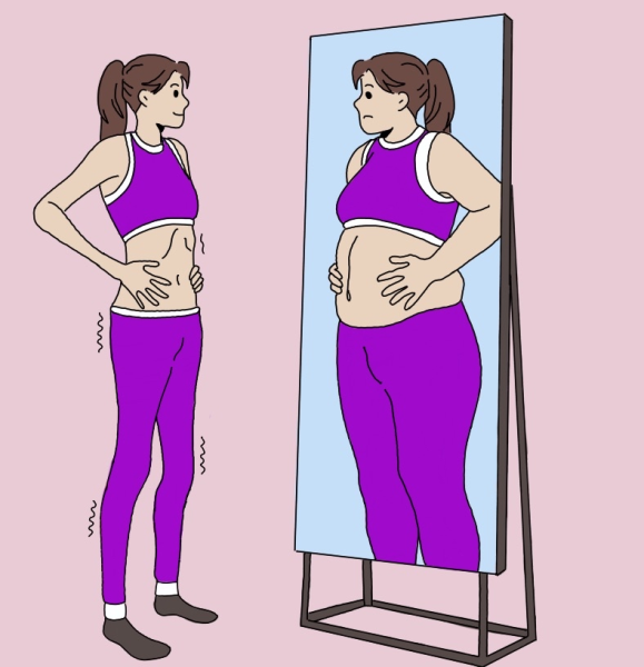 People with eating disorders often never feel satisfied with what they see in the mirror. They are haunted by the image every second.

