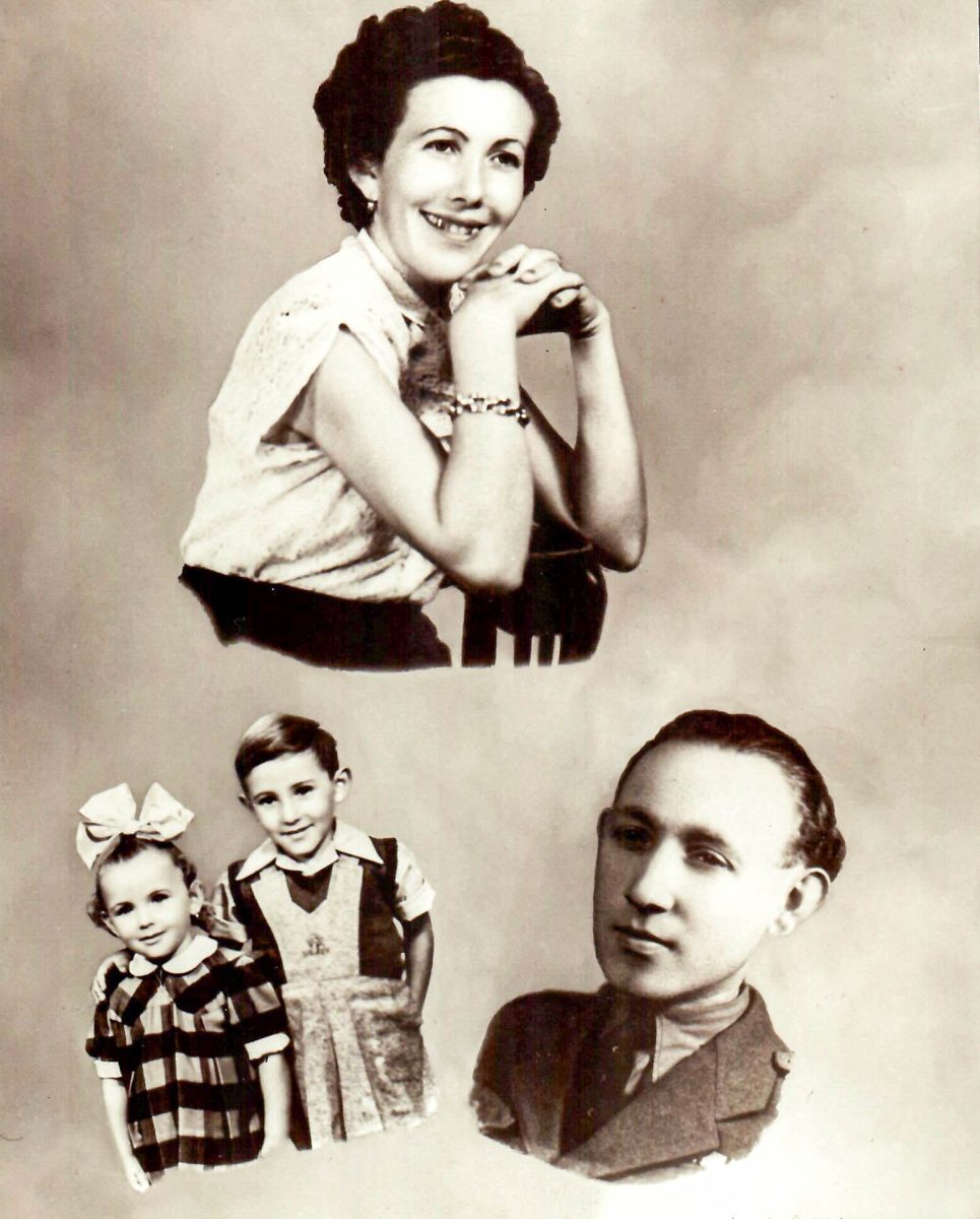 A photo collage of Max, Madga and their family depicts their family, which they were able to raise after the Holocaust despite their struggles. Little admires her ancestors for being able to persevere after the war and build a new life. 
