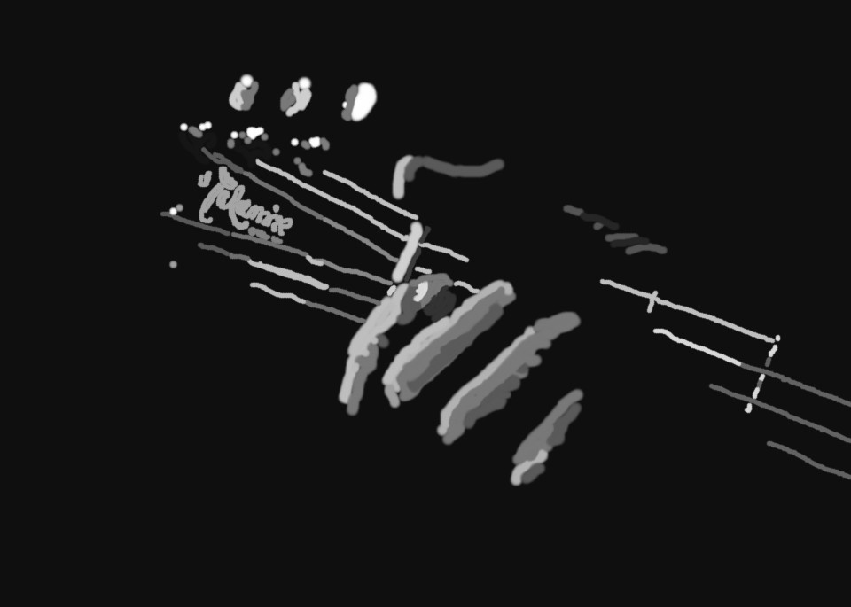 The guitar is a fundamental instrument for any band. It is a type of stringed instrument that evolved from the lute.
