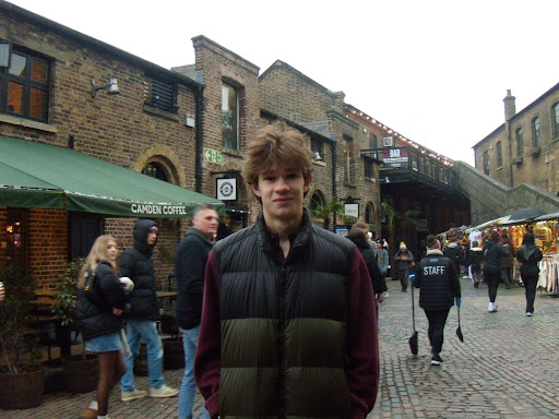Senior Jay Krane visits Camden Town in London. He was visiting his family in the U.K. over winter break this school year. 