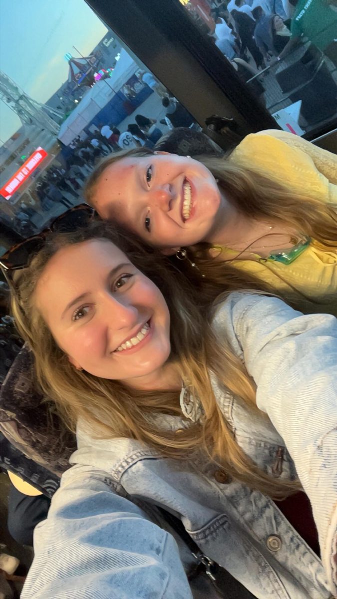 Halilagić poses for a selfie with “best friend” senior Ellie Callaci. Halilagić and Callaci met in 8th grade and stayed close throughout high school.
